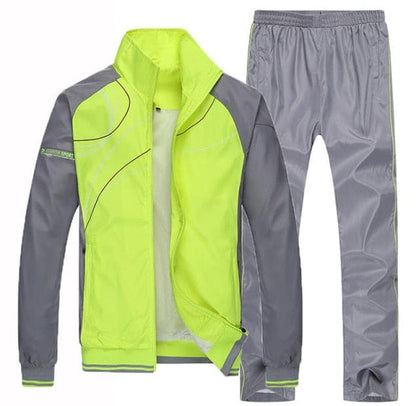 Spring Autumn  Men`s Sportswear Tracksuits outwear Two Piece  jogger Set Jacket + Pants Casual Tracksuit Men Gyms Sweatshirt