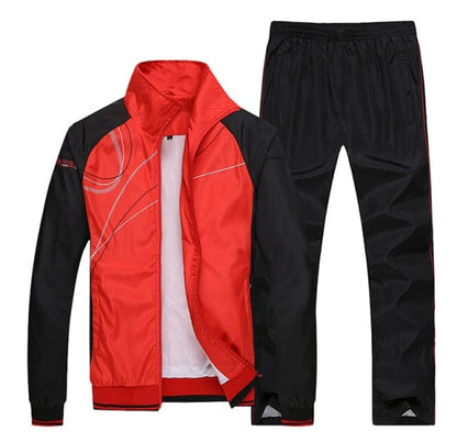 Spring Autumn  Men`s Sportswear Tracksuits outwear Two Piece  jogger Set Jacket + Pants Casual Tracksuit Men Gyms Sweatshirt