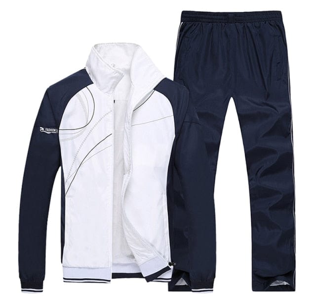 Spring Autumn  Men`s Sportswear Tracksuits outwear Two Piece  jogger Set Jacket + Pants Casual Tracksuit Men Gyms Sweatshirt