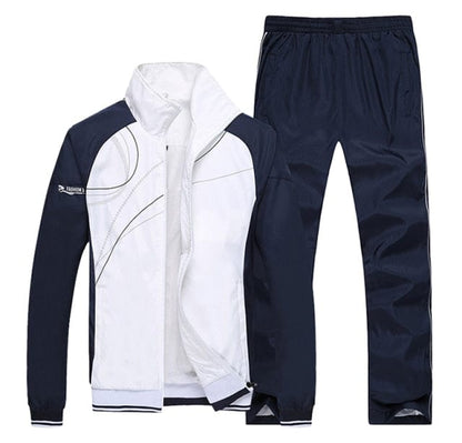 Spring Autumn  Men`s Sportswear Tracksuits outwear Two Piece  jogger Set Jacket + Pants Casual Tracksuit Men Gyms Sweatshirt