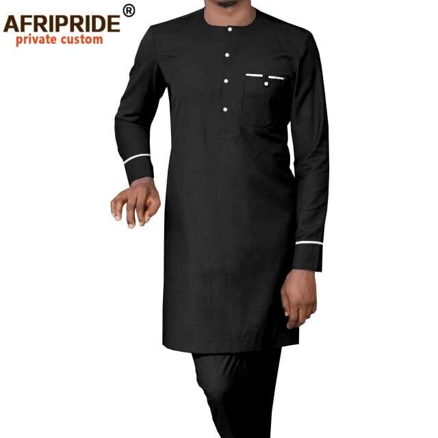 Dashiki Clothes for Men Traditional Outfits Tribal Shirts and Pants Set Tracksuit Outfits Blouse African Fashion Wear A2116043