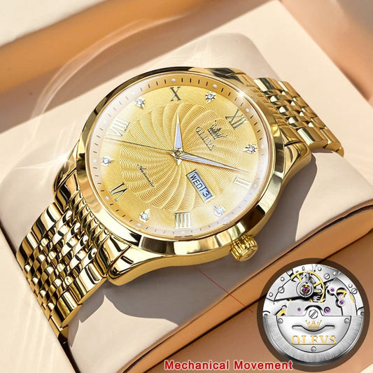 Top Brand Luxury Automatic Watch for Men Mechanical Waterproof Stainless Steel Wristwatch Fashion Watches relogio masculino 41mm