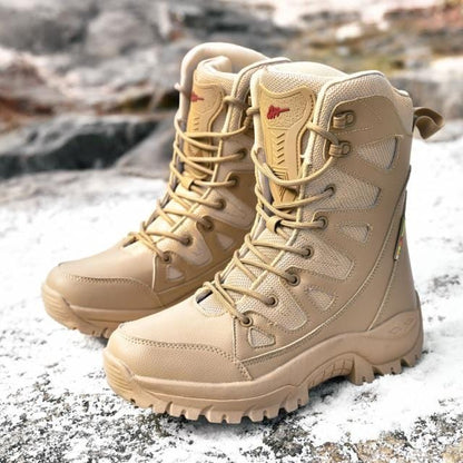 SOLIBEN High Quality Leather Boots for Men Boots Waterproof Breathable