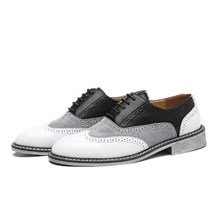 Fashion British Leather Shoes Men Outdoor Summer High Quality Casual Men Shoes Driving Classic Slip On Dress Office Lacing