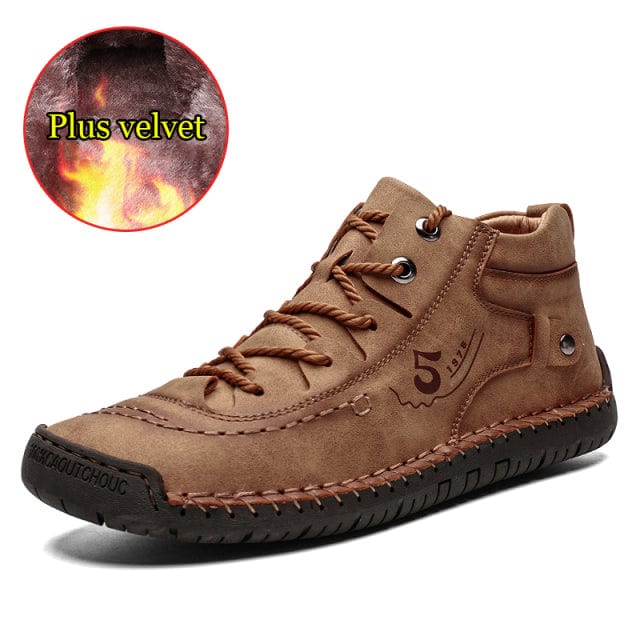 New Men Leather Casual Shoes Outdoor Comfortable High Quality Fashion Soft Homme Classic Ankle Non-slip Flats Moccasin Trend