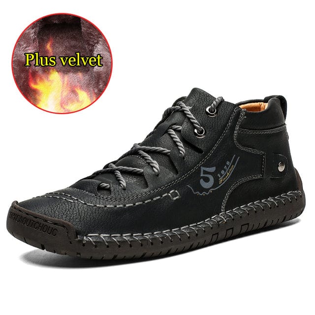 New Men Leather Casual Shoes Outdoor Comfortable High Quality Fashion Soft Homme Classic Ankle Non-slip Flats Moccasin Trend