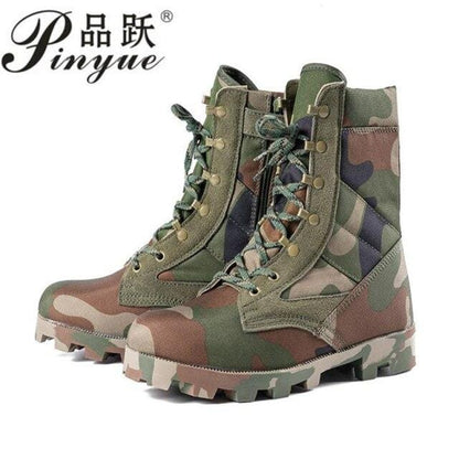 Army Boots Men Military Boots Tactical Combat Boots Waterproof Summer/Winter Green camouflage Boots Size 38-45