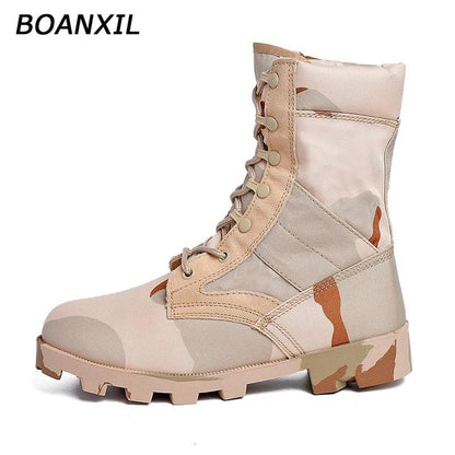 Military Ankle Boots Men Outdoor Tactical Combat Man Boots Army Hunting Work Boots for Men Shoe Casua lindestructible Boots