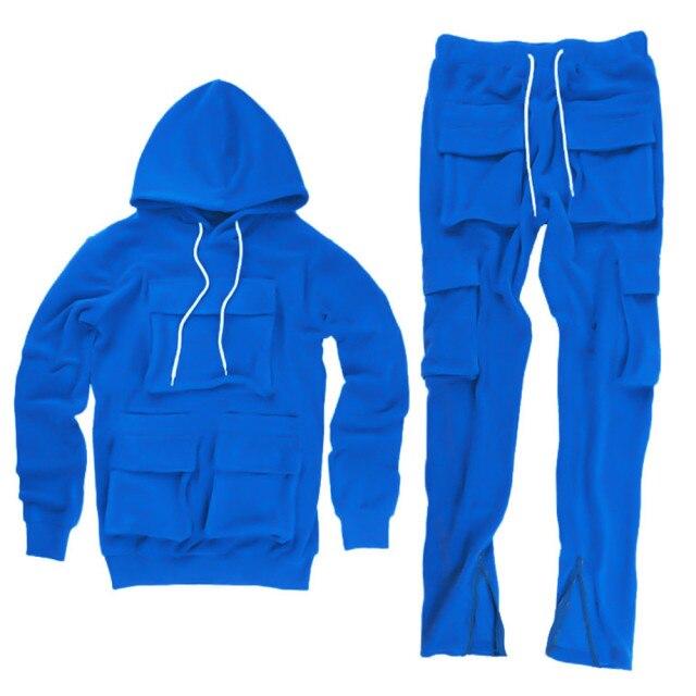 Pantaloni de trening sport din lână Trening pentru bărbați Hanorace din două piese și pantaloni largi Trening pentru bărbați Set mărime Seturi de jogger pentru îmbrăcăminte pentru bărbați