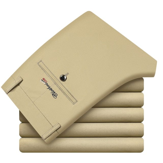 6 Color Casual Shorts Men 2022 Summer New Straight Elastic Business Fashion Thin Short Pants Male Brand Khaki Beige Black Navy