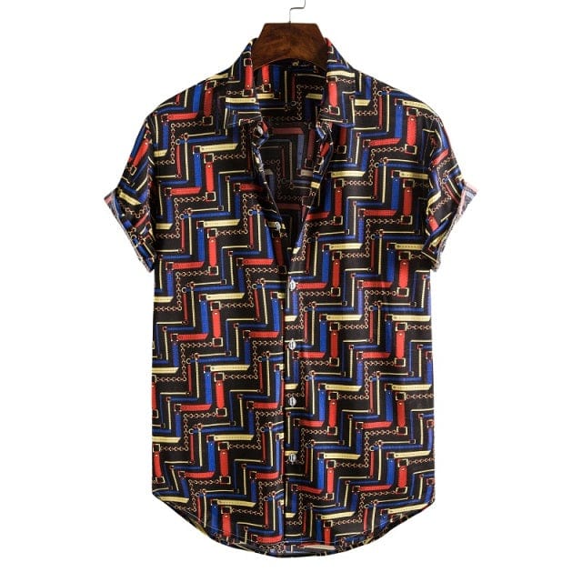 Men's Short Sleeve Male Shirts for Mens Social Luxury Man Designer Clothes Hawaiian  Fashionable Elegant Classic Fashion