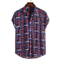 Men's Short Sleeve Male Shirts for Mens Social Luxury Man Designer Clothes Hawaiian  Fashionable Elegant Classic Fashion
