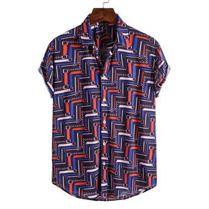 Men's Short Sleeve Male Shirts for Mens Social Luxury Man Designer Clothes Hawaiian  Fashionable Elegant Classic Fashion