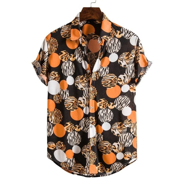 Men's Short Sleeve Male Shirts for Mens Social Luxury Man Designer Clothes Hawaiian  Fashionable Elegant Classic Fashion
