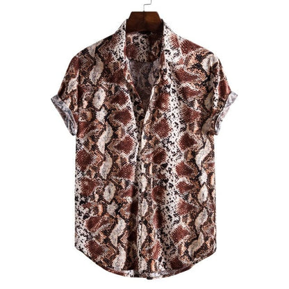 Men's Short Sleeve Male Shirts for Mens Social Luxury Man Designer Clothes Hawaiian  Fashionable Elegant Classic Fashion