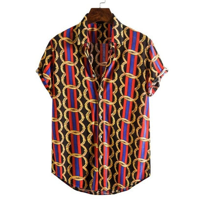 Men's Short Sleeve Male Shirts for Mens Social Luxury Man Designer Clothes Hawaiian  Fashionable Elegant Classic Fashion