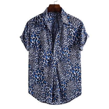 Men's Short Sleeve Male Shirts for Mens Social Luxury Man Designer Clothes Hawaiian  Fashionable Elegant Classic Fashion