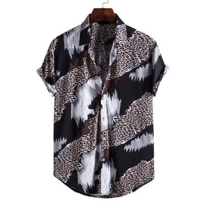 Men's Short Sleeve Male Shirts for Mens Social Luxury Man Designer Clothes Hawaiian  Fashionable Elegant Classic Fashion