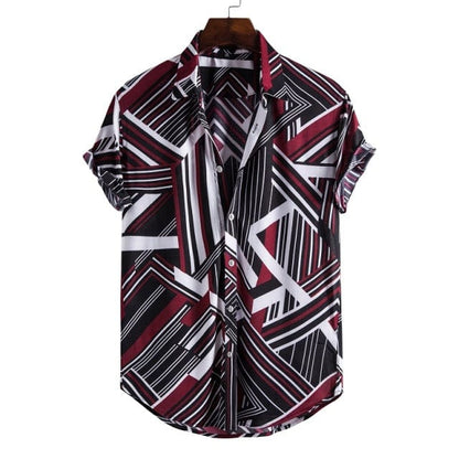 Men's Short Sleeve Male Shirts for Mens Social Luxury Man Designer Clothes Hawaiian  Fashionable Elegant Classic Fashion
