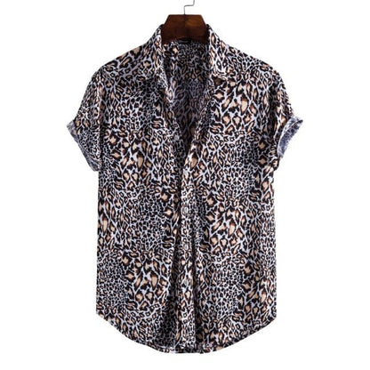 Men's Short Sleeve Male Shirts for Mens Social Luxury Man Designer Clothes Hawaiian  Fashionable Elegant Classic Fashion