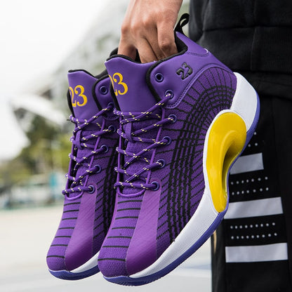 Basketball Shoes Men's Sneakers High Gang Outdoor Street Lovers Sports Shoes Men's Professional Casual Sports Basketball Shoes