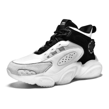 QZHSMY Men Platform Sneakers Autumn  New Street Fashion High Top Men Shoes Basketball Zapatillas Black White Winter Sneakers