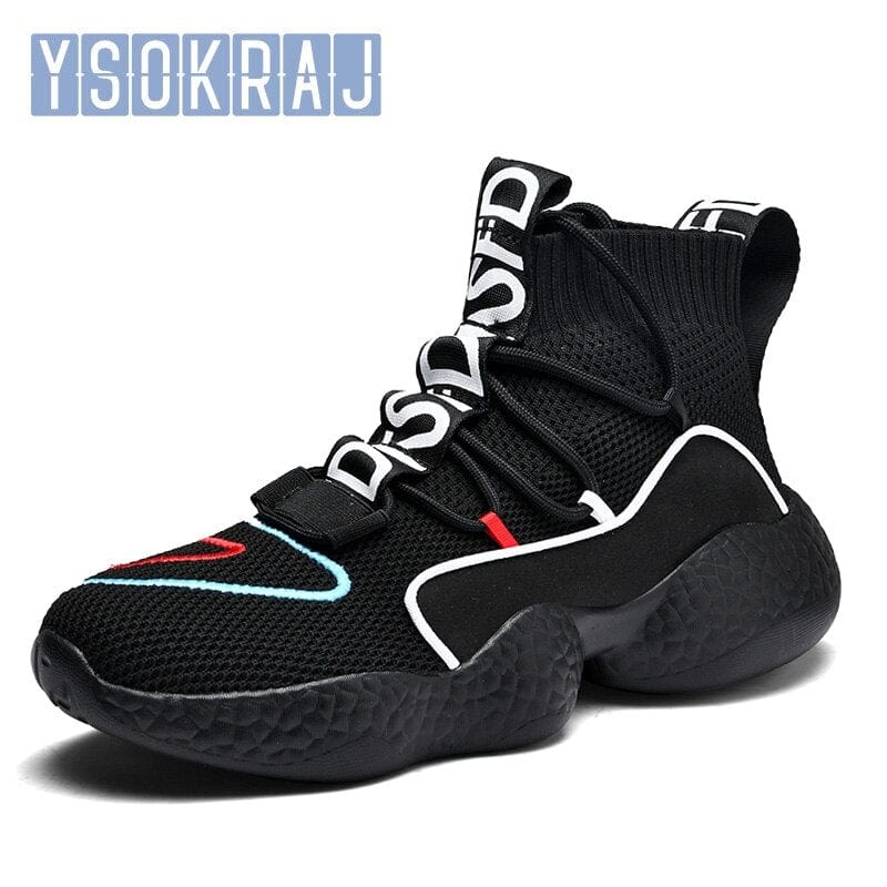 New High Top Basketball Shoes Fashion White Golden Men Board Trainers Classic Glitter Embroider Shoes Men Sneaker Casual 35~50