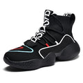 New High Top Basketball Shoes Fashion White Golden Men Board Trainers Classic Glitter Embroider Shoes Men Sneaker Casual 35~50