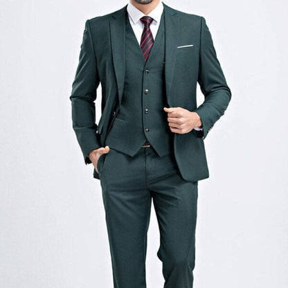 Famous Brand Men Blazers Wedding Groom Plus Size S- 5XL 3 Pieces Jacket Vest Pant Slim Fit Business Casual Tuxedo Suit Set