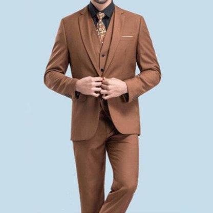 Famous Brand Men Blazers Wedding Groom Plus Size S- 5XL 3 Pieces Jacket Vest Pant Slim Fit Business Casual Tuxedo Suit Set
