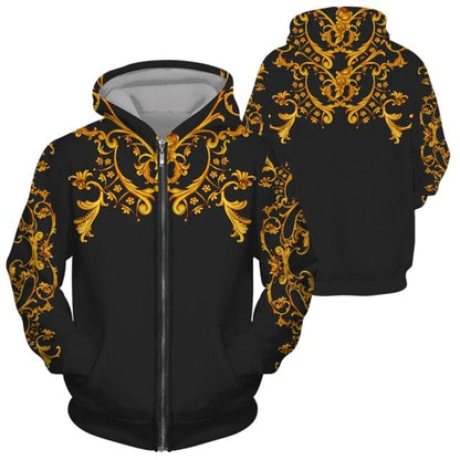 New Set 3D Printing Fashion Personality Creative Mens Zipper Hooded Suits Casual Sweatshirt Sweatpants Two Sets Tracksuits