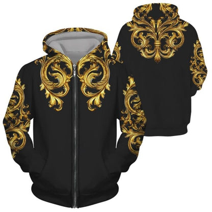 New Set 3D Printing Fashion Personality Creative Mens Zipper Hooded Suits Casual Sweatshirt Sweatpants Two Sets Tracksuits