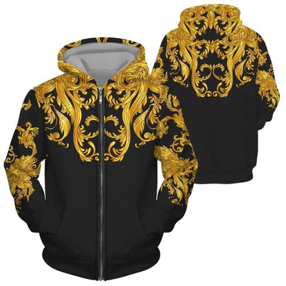New Set 3D Printing Fashion Personality Creative Mens Zipper Hooded Suits Casual Sweatshirt Sweatpants Two Sets Tracksuits