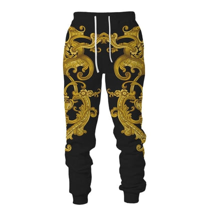 New Set 3D Printing Fashion Personality Creative Mens Zipper Hooded Suits Casual Sweatshirt Sweatpants Two Sets Tracksuits