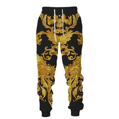New Set 3D Printing Fashion Personality Creative Mens Zipper Hooded Suits Casual Sweatshirt Sweatpants Two Sets Tracksuits