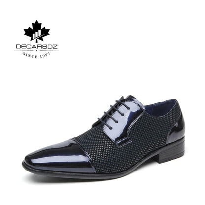 DECARSDZ Men Dress Shoes For Men  Spring Autumn Fashion Formal Suit Shoes Man Brand Leather Wedding Party Style Men Shoes
