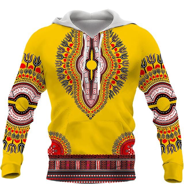 Hanorac cu imprimeu african Hanorac și pantaloni Set 2 piese Trening de modă pentru bărbați, cu mânecă lungă, toamnă iarna Costum de îmbrăcăminte pentru bărbați