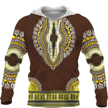 African Print Sweatshirt Hoodie and Pant 2piece Set Men's Brand Fashion Tracksuit Long Sleeve Autumn Winter Men's Clothing Suit