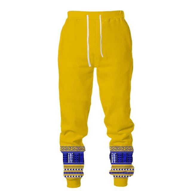 Hanorac cu imprimeu african Hanorac și pantaloni Set 2 piese Trening de modă pentru bărbați, cu mânecă lungă, toamnă iarna Costum de îmbrăcăminte pentru bărbați