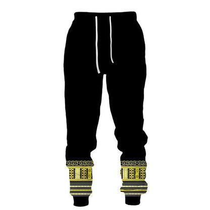 African Print Sweatshirt Hoodie and Pant 2piece Set Men's Brand Fashion Tracksuit Long Sleeve Autumn Winter Men's Clothing Suit