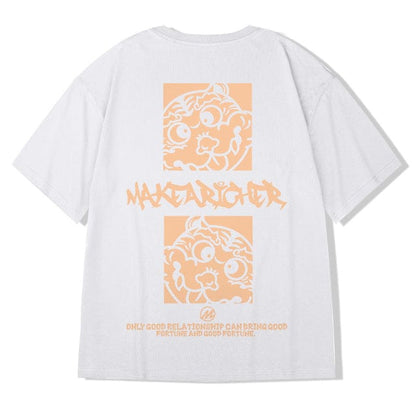 ZAZOMDE  Hip Hop Tees T-Shirt Chinese Style Panda Harajuku Loose Men T Shirt Casual Summer New Oversized Male Punk Clothes