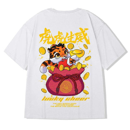 ZAZOMDE  Hip Hop Tees T-Shirt Chinese Style Panda Harajuku Loose Men T Shirt Casual Summer New Oversized Male Punk Clothes