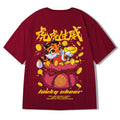 ZAZOMDE  Hip Hop Tees T-Shirt Chinese Style Panda Harajuku Loose Men T Shirt Casual Summer New Oversized Male Punk Clothes