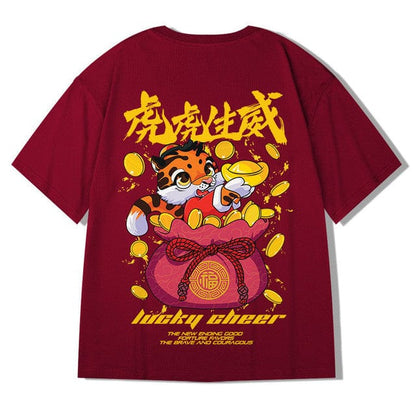 ZAZOMDE  Hip Hop Tees T-Shirt Chinese Style Panda Harajuku Loose Men T Shirt Casual Summer New Oversized Male Punk Clothes