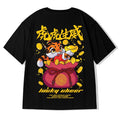 ZAZOMDE  Hip Hop Tees T-Shirt Chinese Style Panda Harajuku Loose Men T Shirt Casual Summer New Oversized Male Punk Clothes