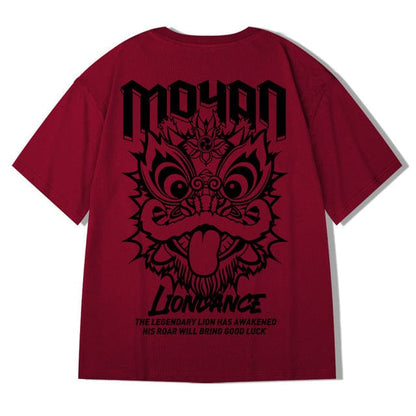 ZAZOMDE  Hip Hop Tees T-Shirt Chinese Style Panda Harajuku Loose Men T Shirt Casual Summer New Oversized Male Punk Clothes