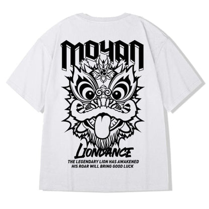 ZAZOMDE  Hip Hop Tees T-Shirt Chinese Style Panda Harajuku Loose Men T Shirt Casual Summer New Oversized Male Punk Clothes