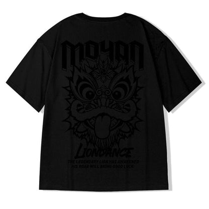 ZAZOMDE  Hip Hop Tees T-Shirt Chinese Style Panda Harajuku Loose Men T Shirt Casual Summer New Oversized Male Punk Clothes
