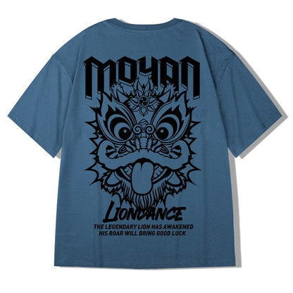 ZAZOMDE  Hip Hop Tees T-Shirt Chinese Style Panda Harajuku Loose Men T Shirt Casual Summer New Oversized Male Punk Clothes