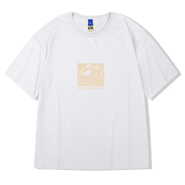 ZAZOMDE  Hip Hop Tees T-Shirt Chinese Style Panda Harajuku Loose Men T Shirt Casual Summer New Oversized Male Punk Clothes